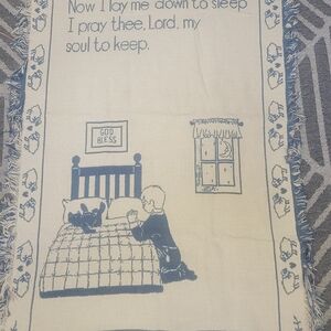 Blue and Cream Prayer Blanket